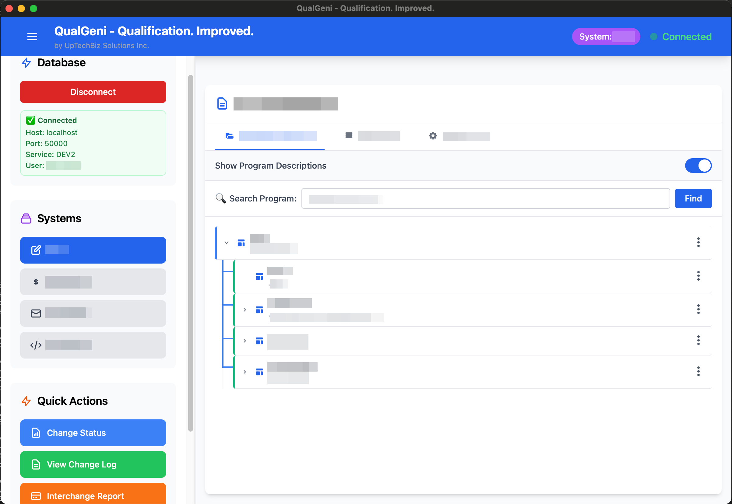 QualGeni Application Interface
